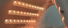 LED terapêutico em câmara